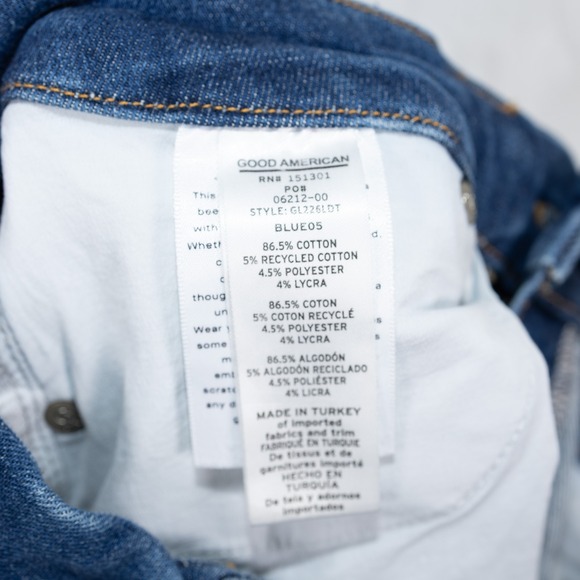 Good American Women's Skinny Jeans - Dark Blue 6-12 - Picture 9 of 11